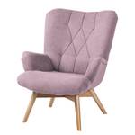 Fauteuil Tias geweven stof - Mauve