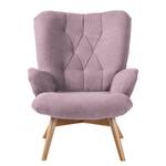 Fauteuil Tias geweven stof - Mauve