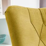 Fauteuil Tias Tissu - Jaune moutarde