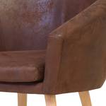 Fauteuil Tippytoe Tissu marron antique