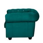 Fauteuil Torquay I Microfibre - Bleu pétrole