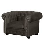 Fauteuil Torquay II Microfibre - Marron noix de coco