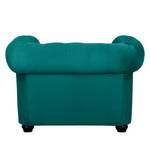 Fauteuil Torquay II Microfibre - Bleu pétrole