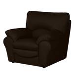 Fauteuil Torsby donkerbruin echt leer