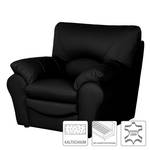 Fauteuil Torsby zwart echt leer