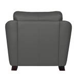 Fauteuil Toucy Cuir véritable anthracite