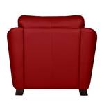 Fauteuil Toucy Cuir véritable rouge