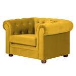 Fauteuil Upperclass Velours Avec coussins coussin Jaune