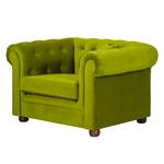 Fauteuil Upperclass Velours Avec coussins coussin Vert