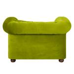 Fauteuil Upperclass Velours Avec coussins coussin Vert