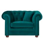 Fauteuil Upperclass Velours Avec coussins coussin Turquoise