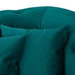 Fauteuil Upperclass Velours Avec coussins coussin Turquoise