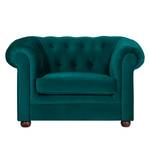 Fauteuil Upperclass Velours - Bleu pétrole