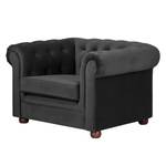 Fauteuil Upperclass Velours - Noir