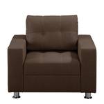 Fauteuil Upwell Tissu structuré - Marron - Sans repose-pieds