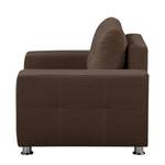 Fauteuil Upwell Tissu structuré - Marron - Sans repose-pieds