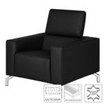 Fauteuil Varberg Cuir véritable noir