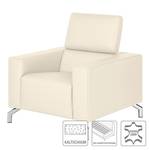 Fauteuil Varberg wit echt leer