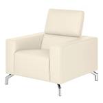 Fauteuil Varberg wit echt leer