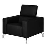 Fauteuil Varberg Imitation cuir - Cuir synthétique Solis: Noir