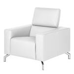 Fauteuil Varberg Imitation cuir - Cuir synthétique Solis: Blanc