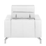 Fauteuil Varberg Imitation cuir - Cuir synthétique Solis: Blanc