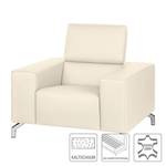 Fauteuil Varberg XXL Cuir véritable blanc