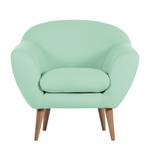 Fauteuil Villy structuurstof - Mintkleurig