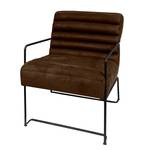 Fauteuil Voda II antieke leerlook - Bruin