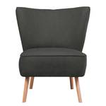 Fauteuil Wavre grijsbruin kunstleer - Antraciet