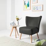 Fauteuil Wavre grijsbruin kunstleer - Antraciet