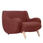 Fauteuil Wimbledon geweven stof geweven stof - Stof Frea: Rood