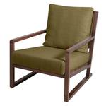 Fauteuil Woolwich geweven stof Stof Andra: Groen