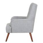 Fauteuil Wynford geweven stof - Lichtgrijs