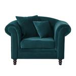 Fauteuil York Velours pétrole - Bleu pétrole