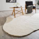 Tapis Sanam Fibres synthétiques - Blanc laine - 70 x 100 cm