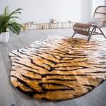 Tigerkunstfell Tambiga Kunstfaser - Beige / Schwarz - 70 x 100 cm