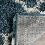 Shaggy Coco Tile Kunstfaser - Schieferblau / Creme - 200 x 300 cm