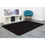 Tapis shaggy KiYDOO I Fibres synthétiques - Noir - 133 x 190 cm