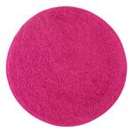 Tapis shaggy KiYDOO II Fibres synthétiques - Rose foncé - Diamètre : 133 cm