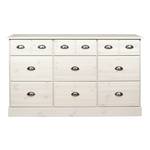 Credenza da farmacia Adrienne Legno di pino massello/White wash