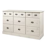 Credenza da farmacia Adrienne Legno di pino massello/White wash