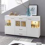 Dressoir Aulby mat wit / eikenhouten look - Wit