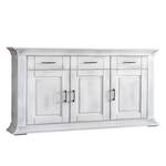 Sideboard Aylin III deels massief populierenhout antiek wit