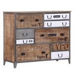 Sideboard Baker Street II massief mangohout/metaal