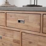 Dressoir Beton I deels massief acaciahout/betonnen look - Grijs - Grijs