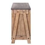 Dressoir Beton II deels massief acaciahout/betonnen look - Steenkoolkleurig