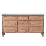 Dressoir Beton II deels massief acaciahout - Grijs