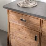 Dressoir Beton II deels massief acaciahout/betonnen look - Grijs - Grijs