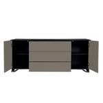 Sideboard Boomerang Grau / Schwarz